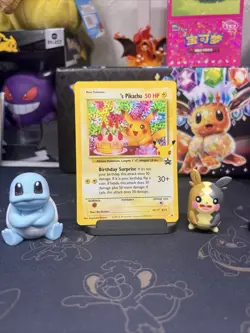 Birthday Pikachu 24 Holo Rare - 2021 Pokemon 25th Anniversary Celebrations NM - Image 1