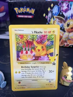 Birthday Pikachu 24 Holo Rare - 2021 Pokemon 25th Anniversary Celebrations NM - Image 2