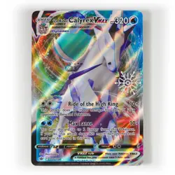 Pokemon - Ice Rider Calyrex VMAX Snowflake Stamp - 045/198 - Holiday Promo - Image 1