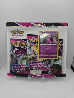 Pokemon TCG: Sword & Shield - Fusion Strike 3-Pack Blister (Espeon Promo). - Image 1