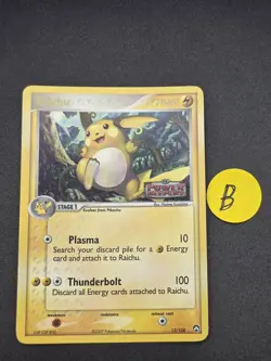 Pokemon TCG 2007 Raichu 12/108 Power Keepers Reverse Holo -Stamped -B - Image 1