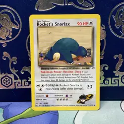Pokemon 2000 Rocket's Snorlax 033/132 Gym Heroes MP - Image 1