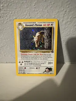 Pokemon TCG Giovanni's Persian 8/132 Gym Challenge Holo Rare Unlimited - Image 1