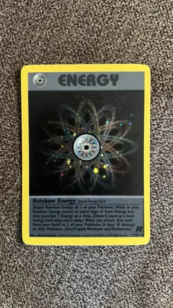 Pokemon TCG Rainbow Energy 17/82 Team Rocket Holo Rare LP - Image 1