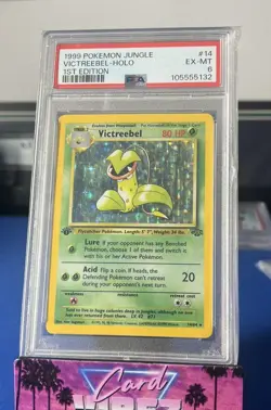 1999 POKEMON JUNGLE 1ST EDITION #14/64 VICTREEBEL HOLO PSA 6 - Image 1