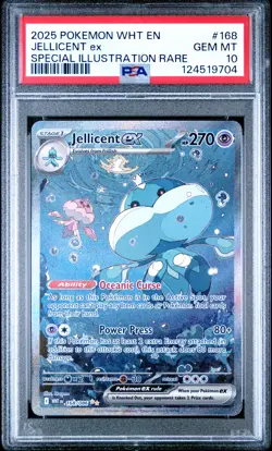 2025 POKEMON WHT EN-WHITE FLARE SPECIAL ILLUSTRATION RARE JELLICENT EX PSA 10 - Image 1