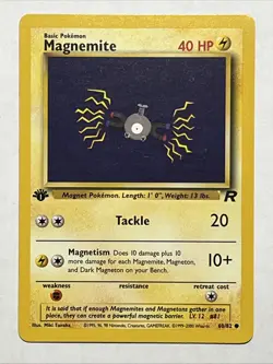 2000 Classic - Team Rocket Magnemite 1st Edition Basic/Common #60/82 - Image 1