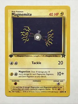 2000 Classic - Team Rocket Magnemite 1st Edition Basic/Common #60/82 - Image 2