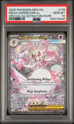 2025 POKEMON MEG EN-MEGA EVOLUTION #178 MEGA GARDEVOIR EX PSA 10 - Image 1