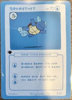 Sprayturt (Wartortle) 5/25 - 1st Edition Pokederp First Print Fan Art - Pokemon - Image 1