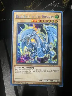 🔥 YUGIOH Blue-Eyes White Dragon MP22-EN266 SECRET RARE ALTERNATE ART NM 1ST ED - Image 1