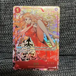 One Piece TCG Card Game Chinese Nami OP01-016 R Exclusive 1st Anniversary Alt!!! - Image 1