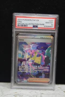 PSA 10 Iono 237/091 SIR Paldean Fates PAF Pokemon Card - Image 1