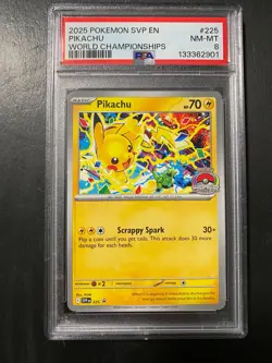 Pikachu - World Championship 2025 #225Scarlet & Violet Promo Card - Image 1