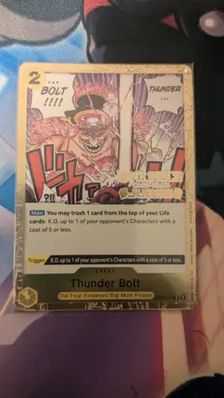 Thunder Bolt - OP03-121 - JUDGE STAMP foil (NM) One Piece Card Game TCG English - Image 1