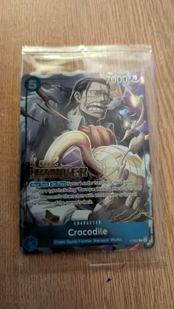 One Piece 2-on-2 Battle 2025 Crocodile Winner Card P-082 NM ENG - Image 1