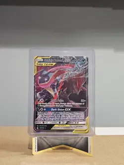 Pokemon TCG Greninja & Zoroark GX Holo Ultra Rare Card 107/214 Unbroken Bonds - Image 1