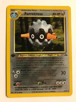 FORRETRESS Pokemon Card - WOTC - 1st Edition - Neo Discovery - 21/75 - LP - Image 1