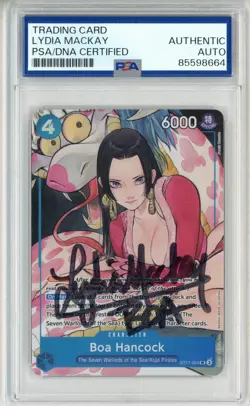 PSA Lydia Mackay Signed Boa Hancock ST17-004 One Piece Promotion Cards Foil - Image 1