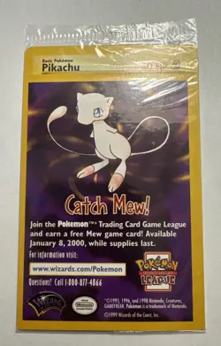 SEALED "Catch Mew" Pokemon PIKACHU Card PROMO Pikachu Dragonite Mewtwo Lot Of 6 - Image 5