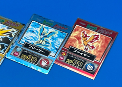 Lot 3 Articuno Zapdos Moltres ( LEGEND SET ) Pokemon meiji get card HOLO JP - Image 4