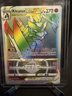 Kleavor VSTAR 196/189 Secret Rare Astral Radiance Pokemon TCG Card NM - Image 1