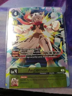 Digimon TCG Exclusive Aegiomon Card P-194 Alt Art - Image 1
