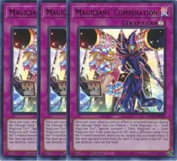 Yugioh - Magicians' Combination x 3 - 1st Ultra Rare Blue NM - Free Holo Card - Image 1