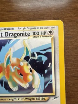 Pokemon TCG Light Dragonite Neo Destiny Holo Card 14/105 Unlimited Rare - Image 3