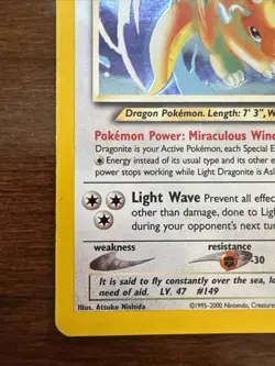 Pokemon TCG Light Dragonite Neo Destiny Holo Card 14/105 Unlimited Rare - Image 5