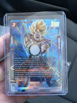 Son Goku FB08-007 Alternate Art Saiyan's Pride Dragon Ball English Card Fusion W - Image 2