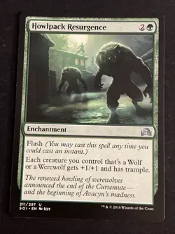 1x Howlpack Resurgence (211) Shadows over Innistrad LP MTG Magic x1 MKE - Image 1