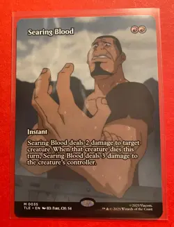Searing Blood (Borderless) M 0035 Regular-MTG Avatar The Last Airbender TLE - Image 1