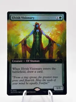Elvish Visionary 0763 Foil Extended Art Secret Lair Drop SLD MTG NM - Image 1