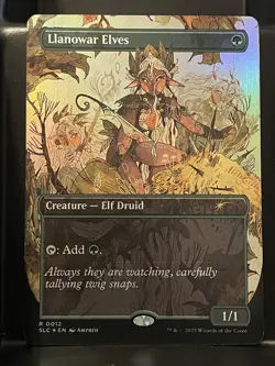 Llanowar Elves FOIL # 11 MTG SLD Secret Lair Countdown Kit 2025 NM - Image 1