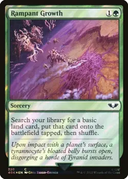 MTG | Rampant Growth (Surge Foil) | Warhammer 40,000 | NM - Image 1