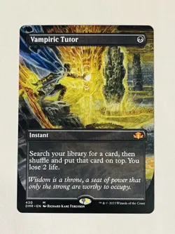 Vampiric Tutor (Borderless) Dominaria Remastered Regular Non Foil Near Mint - Image 1