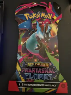Heavy! 31.99g Pokemon TCG ME Phantasmal Flames Sleeved Pack Sealed! - Image 2