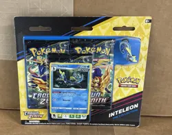 Pokemon Crown Zenith Inteleon Pin Collection 3 Pack Blister - NEW FACTORY SEALED - Image 1