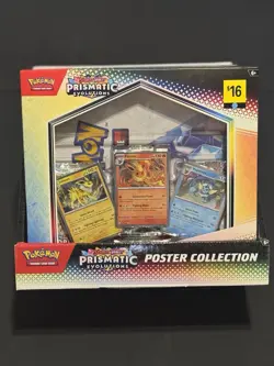 Pokemon: Prismatic Evolutions poster Collection Boxes (6) And Display Holder. - Image 1