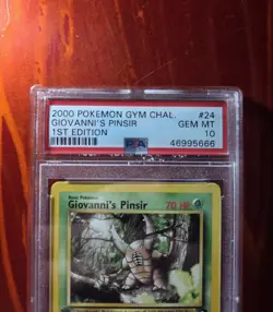 Giovanni's Pinsir 1st Edition PSA 10 Pokemon 2000 Gym Challenge 24/132 Gem Mint - Image 2