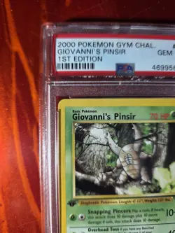 Giovanni's Pinsir 1st Edition PSA 10 Pokemon 2000 Gym Challenge 24/132 Gem Mint - Image 3