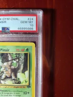 Giovanni's Pinsir 1st Edition PSA 10 Pokemon 2000 Gym Challenge 24/132 Gem Mint - Image 4