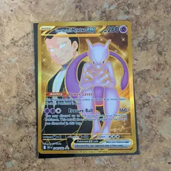 Pokemon TCG: Team Rocket's Mewtwo ex 240/182 Destined Rivals - Gold Hyper Rare - Image 1