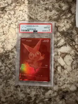2025 POKEMON BLK EN-BLACK BOLT BLACK WHITE RARE #171 PSA 10 - Image 1