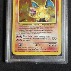 1999 Pokemon Charizard 4/102 Holo Base Set Unlimited PSA 3 Very Good - Image 4