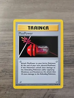 Pokemon TCG PlusPower Shadowless Base Set 84/102 NM - Image 1