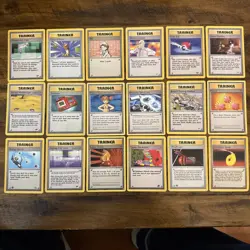 Old Vintage Pokemon Base Set Trainer Lot of 18 - 1999 2000 2016 - Image 1