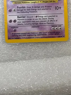 Pokemon TCG Mewtwo Base Set 10/102 Holo 1999-2000 Wizards Base Set Copyright... - Image 2