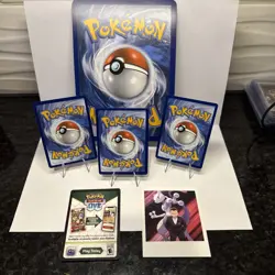 Pokemon Destined Rivals Team Rockets Mewtwo EX Box Promos + Jumbo And Sticker - Image 2